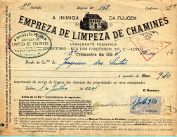 FATURA-EMPREZA DE LIMPEZAS DE CHAMINÉS - Brieven En Documenten