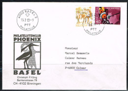 MET L 58 - SUISSE Lettre De Bâle Pour La France 1988 - Cartas & Documentos