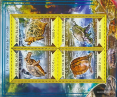 Guinea 10927-10930 Sheetlet (complete. Issue) Unmounted Mint / Never Hinged 2015 Turtles - Guinée (1958-...)