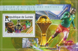 Guinea Miniature Sheet 2527 (complete. Issue) Unmounted Mint / Never Hinged 2015 Football-Afrikameisterschaft - Guinée (1958-...)