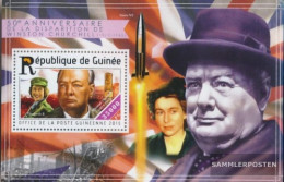 Guinea Miniature Sheet 2523 (complete. Issue) Unmounted Mint / Never Hinged 2015 Winston Churchill - Guinée (1958-...)