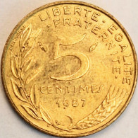 France - 5 Centimes 1987, KM# 933 (#4204) - 5 Centimes