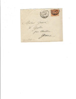 06 NICE Cachet Double Cercle 2/7/1901 S/ Mouchon 15c Verso Arrivée à AVALLON & Ferroviaire De CREVANT à AUTUN:  1052 - 1900-02 Mouchon