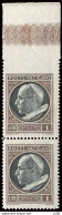 Medaglioncini 1 L. Coppia Di Cui Un Esemplare Non Dentellato - Unused Stamps