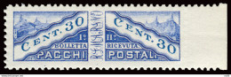 Pacchi Postali Cent. 30 Varietà Non Dentellato A Destra - Unused Stamps