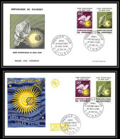 4318/ Espace Space Lettre Cover Briefe Cosmos 22/12/1964 Lot 2 FDC Année Internationale Du Soleil Calme Dahomey - Bénin – Dahomey (1960-...)
