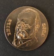 Médaille Emile Zola-40mm-Avers : Emile Zola, Buste De Face Légèrementnt Vers La Gauche : CBD - Tranche Lisse - Altri & Non Classificati