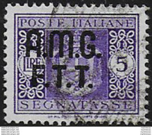 1947 Trieste A Segnatasse Lire 5 Cancelled Sassone N. 4A - Unclassified