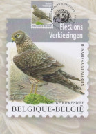 Maximumkaart Bpost "Blauwe Kiekendief" Met Zegel En Stempel Voorverkoop "Antwerpen" 29/30-03-2024 - 1985-.. Oiseaux (Buzin)