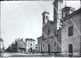 Au335 Cartolina Trino Vercellese Chiesa Maria Ausiliatrice Corso Cavour Vercelli - Vercelli