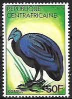 Central Africa - MNH ** 1981 :  Helmeted Guineafowl   - Numida Meleagris - Galline & Gallinaceo