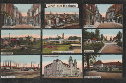 4630 BOCHUM, Hochstrasse, Kortumstrasse, Stahlwerk, KH Bergmannsheil, Ober-Realschule.... - Bochum