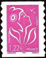 France Marianne De Lamouche Autoadhésif ** N°   53 C Au Modèle 3758 - Légende ITFV 1.22 Eur. Dentelé Ondulé 2 Cotés - 2004-2008 Marianne Of Lamouche