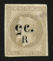 REUNION : 5c/R S/ 30c Avec Variété 5 Renversé (n°5b) Neuf (*). Léger Pelurage. Timbre Trés Rare. Cote 5000€. Signé CALVE - Otros & Sin Clasificación