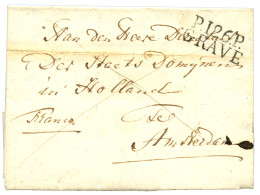 1811  P.126.P GRAVE Sur Lettre Avec Texte Pour AMSTERDAM. RARE. Superbe. - 1792-1815: Conquered Departments