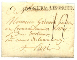 GUERRE De 7 ANS - Campagne De HESSE : (1760) Cachet Trés Rare R.S.D.S.GERMAIN.B.RHIN (Lenain N°7A55) Sur Lettre Avec Tex - Army Postmarks (before 1900)