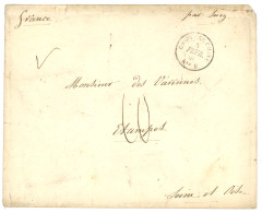 BUREAU B - TIENTSIN  (nov 60 à Nov 61) : 1861 CORPS EXP. CHINE Bau B + Taxe 10 (tarif Officier Double Port) Sur Lettre A - Marques D'armée (avant 1900)