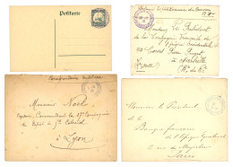 CAMEROUN : 1915 Lot De 3 Lettres +1 Entier Obl. TRESOR Et POSTE AUX ARMEES CAMEROUN. TTB. - Altri & Non Classificati