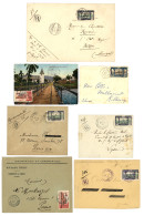 CAMEROUN : 1915/16 Lot De 6 Lettres + 1 Carte Avec Timbres De La 1ére émissions. RARE. TTB. - Autres & Non Classés