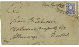 CONGO - GERMAN PAQUEBOT : 1890 ALLEMAGNE 20pf Obl. AUS WESTAFRIKA  Mit HAMBURGER DAMPFER + "CAPE LOPEZ 15/1 90" Sur Lett - Andere & Zonder Classificatie