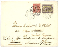 CONGO - N'GOMO-OGOOUE : 1905 15c Obl. Cachet Rare N'GOMO-OGOOUE CONGO FRANCAIS Sur Lettre Pour PARIS Réexpédiée Avec 10c - Altri & Non Classificati