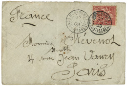 CONGO - MONGOUMBA : 1909 10c Obl. MONGOUMBA CONGO FRANCAIS Sur Lettre Pour PARIS. Bureau Rare. TTB. - Otros & Sin Clasificación