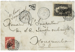 CONGO - Timbres-Poste Utilisés Comme TIMBRES-TAXES : 1910 MOYEN CONGO CONGO FRANCAIS + "A TAXER L'AGENT POSTAL + Signatu - Other & Unclassified