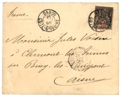 COTE D' IVOIRE - DABOU : 1898 25c Obl. DABOU COTE D' IVOIRE Sur Lettre Pour La FRANCE. Superbe. - Other & Unclassified