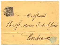 GUYANE - GEORGETOWN BRITISH GUIANA Sur COLONIES GENERALES : 1887 CG 25c Obl. GEORGETOWN BRITISH GUIANA Sur Enveloppe Pou - Other & Unclassified