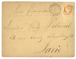 1877 CG 40c CERES (n°13) 4 Trés Grandes Marges Obl. COCHINCHINE SAIGON Sur Enveloppe Pour PARIS. Superbe Qualité. - Sonstige & Ohne Zuordnung