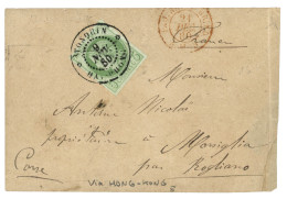 TONKIN - PRECURSEUR :  1880 CG 5c CERES Obl. TONQUIN HAI-PHONG Sur Enveloppe Au Tarif  IMPRIME Pour ROGLIANO (CORSE). Ve - Andere & Zonder Classificatie