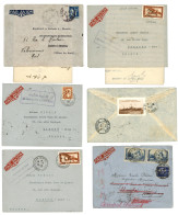 FORCES NAVALES D' EXTREME ORIENT : 1939/40 Lot De 6 Lettres Avec Timbres De FRANCE ,INDOCHINE Ou CHINE. TTB. - Sonstige & Ohne Zuordnung