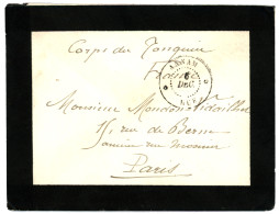 ANNAM : Cachet ANNAM HUE + "CORPS Du TONQUIN" Sur Lettre Pour La FRANCE. Rare. Superbe. - Sonstige & Ohne Zuordnung