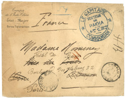 TONKIN : 1898 PHO-LU TONKIN + Grand Cachet Bleu SECTEUR DE PAKHA Sur Lettre "ETAT MAJOR - BUREAU TOPOGRAPHIQUE"  Sur Let - Other & Unclassified