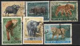 India 1963 Wildlife Preservation Set Of 6, Used , SG 472/6 (E) - Gebruikt