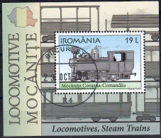 Romania, 2018 CTO, Mi.bl.  Nr. 763,     Covasna-Comandău Mocăniță Steam Train SS - Used Stamps