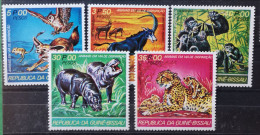 Guinea Bissau 1978 Wildlebende Säugetiere Mi 471/76** - Guinea-Bissau