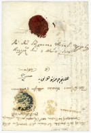 BULGARIA - PLODIV - ALEKSINAC : 1850 Turkish Negativ Seal VIDIN (Coles N°86) + Serbian Straight Line Cachet ALEKSINAC +  - Other & Unclassified