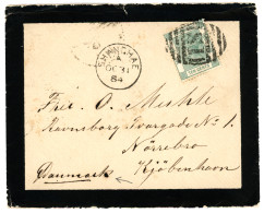 SHANGHAI - BRITISH P.O. : 1884 10c Canc.  S1 + SHANGHAE On Envelope To NÖRREBRO (DENMARK). Rare Destination. Superb. - Altri & Non Classificati