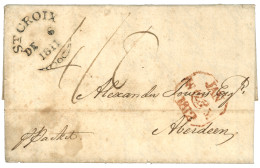 DANISH WEST INDIES : 1811 ST CROIX Fleuron On Entire Letter To SCOTLAND. RARE. Superb Quality. - Dänische Antillen (Westindien)