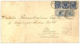 CHINA - CHINKIANG LOCAL POST : 1894 VORLAUFER 20pf (x3) Canc. SHANGHAI  + CHINKIANG LOCAL POST 1c (x2) Canc. CHINKIANG P - Deutsche Post In China