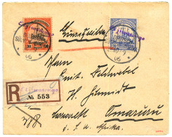 GERMAN SOUTH WEST AFRICA : 1906 20pf + 30pf Canc. OTJIWARONGO (Wanderstempels) On REGISTERED Envelope To OMARURU. Vvf. - Duits-Zuidwest-Afrika