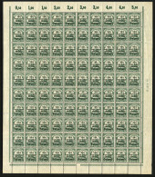TOGO - ANGLO-FRENCH Occupation One Penny On 5pf Full Sheet Of 100 Stamps Mint ** (some Stamps * See Web) . Plate Number  - Togo
