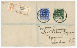 Delcampe - TOGO - ASSAHUN : 1915 1/2d + 2 1/2d Canc. ASSAHUN TOGO On REGISTERED Envelope To ENGLAND. Vvf. - Togo