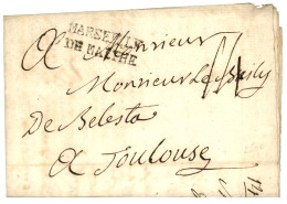 MALTA : 1769 MARSEILLE / DE MALTHE On Entire Letter From CHEVALIER DE BARSA Datelined "MALTHE 14 Avril 1769" To TOULOUSE - Malta (...-1964)