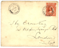 NIGER COAST : 1900 1d Canc. ASABA On Envelope To ENGLAND. Scarce. Superb. - Nigeria (...-1960)