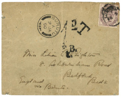 NIGER COAST - BURUTU  : 1900 GB 1d Canc. LONDON + BURUTU + T + 1 /F.B Tax Marking On Envelope To ENGLAND. Scarce. Vf. - Nigeria (...-1960)