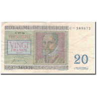 Billet, Belgique, 20 Francs, 1950-07-01, KM:132a, TTB - 20 Francos