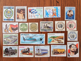 Nicaragua Stamps Lot - Used - Various Themes - Vrac (max 999 Timbres)