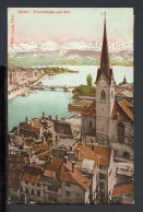AK Zürich, Schweiz 1907 Fraumünster Und Bergpanorama (PK0690 - Sonstige & Ohne Zuordnung
